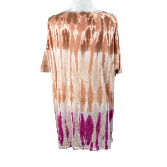 Z Supply Delta Sahara Tie Dye Mini T-Shirt Dress Short Sleeve Medium NWT - Picture 3 of 15